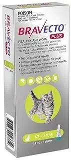 BRAVECTO CAT PLUS 112.5 MG 1.2 - 2.8 KG GREEN