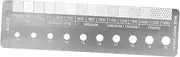 [OSALADI] Practical Coffee Grind Ruler Stainless Measuring Tool for Accurate Coffee Grind Measurement Essential Accessory for Coffee Lovers and