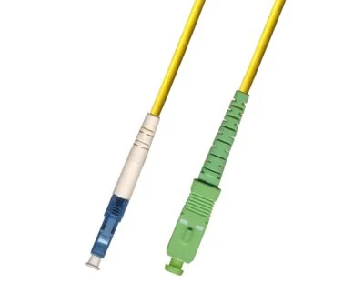 13M (42.64ft) OS2 LC/UPC to SC/APC Fiber Optic Cable Simplex Singlemode 9/125
