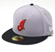 Cleveland Indians New Era Cooperstown Collection 59Fifty Grey Fitted Hat Cap