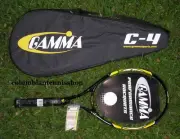 New Gamma C4 C Four C-Four Tennis racket , cover power rated 1150 1/4 3/8 1/2