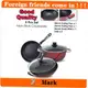 Set of 5 Non Stick Cookware Flying Pan Soup Wok With Lids