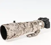 CHASING BIRDS Camouflage Waterproof Lens Coat for Olympus 150-400mm F4.5 TC1.25x is PRO Rainproof Lens Protective Cover (Brown Grid, with 1.4X TC (MC-14))