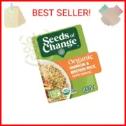 SEEDS OF CHANGE Organic Quinoa & Brown Rice with Garlic, Organic Food, 8.5 OZ Po