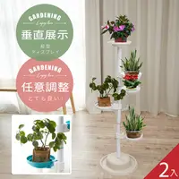 在飛比找PChome24h購物優惠-居家新型專利360度旋轉活動式盆栽架/展示架/收納架(黑色)