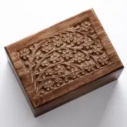 Cremation Urns for Human Ashes - Wooden Box and Casket for Men, Women and Chi...