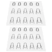 2Pcs Silicone Nail Mat Nail Art Mat Nail Tech Table Silicone Nail Stamper