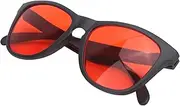 Color Blindness Glasses, Red Green Color Correcting Colorblind Glasses Portable Unisex Colorblind Sunglasses with Wipes, Storage Box for Men Women Red Green Blindness Both Outdoor and Indoor Use