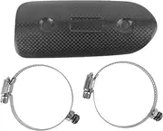 Universal Dry Carbon Fiber Exhaust Mid Pipe Heat Guard Kit Made of Lightweight Material for Motorcycle Riders Protects Boots Clothes from Direct with Hot Pipes Suitable for
