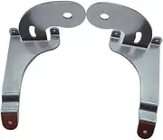 2 PCS Stainless Steel Chrome Spotlight Spotlamp Fog Light Brackets Compatible with Bmw Mini 2001-2006 R50, R52 & R53 2001-2006 For 10mm bolt type mounting spotlights