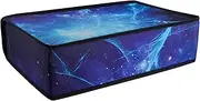 PlayVital Nylon Horizontal Dust Cover for ps5, Soft Neat Lining Dust Guard for ps5 Console, Anti Scratch Waterproof Cover Sleeve for ps5 Console Digital Edition & Disc Edition - Blue Nebula
