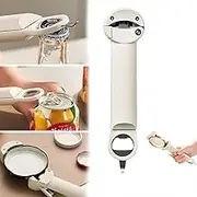 Multi-Purpose Swing Away Can Opener Manual-Kitchen Mama Hand Bottle Opener Smooth Edge-Retractable Adjustable Jar Opener for Beer Fruit Canning and Stainless Steel Can Opening