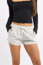 Grey Track Shorts Elasticated Waist - Size 10S, Women's Track Short