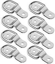 LOORGVEL 8Pcs D Ring Tie Down Straps for Boats Trucks and Trailers D Ring Anchors for Secure Luggage and Gear Storage Easy Installation and Multi Functional Use