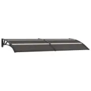 vidaXL Door Canopy Black 240x80 cm PC