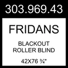 IKEA FRIDANS Blackout Roller Blind White 42x76 ¾" 303.969.43