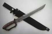 26 Inch Custom Handmade Full Tang Carbon Steel Hunting Sword With Sheath