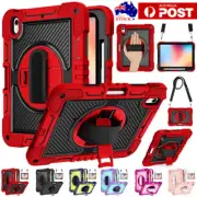For Apple iPad 11th 10th Gen 2025 Shockproof Rotate Stand Case Cover With Strap
