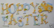 Bo Bunny *EASTER* Chipboard Alphabet Letters