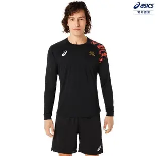 【asics 亞瑟士】長袖上衣 男款 排球 上衣(2051A345-002)