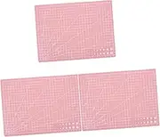 DOITOOL 3pcs Double Sided Cutting Mat Durable Craft Cutting Mat for DIY Projects Engraving and Model Building Non Skid Flexible for Scrapbooking and Art Crafts
