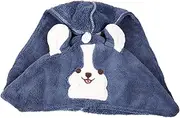 ASAKKURA Cartoon Hair Drying Hat for Quick Drying Coral Fleece Hair Towel Wrap Absorbent Shower Cap for Home Travel and Bathing Lightweight Comfortable Present