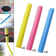 6 Pieces Trampoline Enclosure Pole Foam Sleeves Protection Cover for Pipe