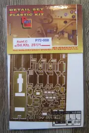 1:72 scale Model Detail set Ausf.C Sd.Kfz.251/1 P72-008 Tank