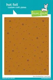 Lawn Fawn Starry Sky Background Hot Foil Plate