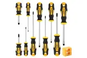 HORUSDY 11-Piece Magnetic Screwdriver Set Phillips Flat Head Tip with Magnetizer
