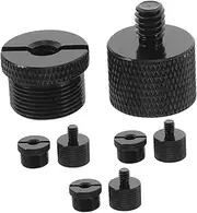 MUELODSIC 8pcs Durable Microphone Mount Adapter Design for Secure Connection for Podcasting Streaming and Camera Mounts Versatile Mic Stand Accessories