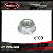 Redback Brand Flanged Nuts - Thread 3/8" UNC Standard Pack Size 100