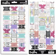 DaySpring - Global Folk Bible Tabs - 66 Cardstock Bible Tab Stickers for The Old and New Testament - Genesis - Revelation (J2678)