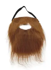 Brown Full Beard and Mustache Costume Accessory