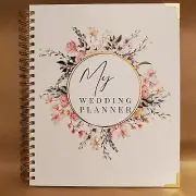 My Wedding Planner Spiral Bound Bridal Binder Notebook w/ Keepsake Box - New -