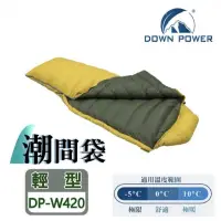 在飛比找蝦皮購物優惠-【Down power】潮間袋 羽絨睡袋DP-W420 台灣