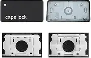 MACSEEJI Replacement Individual Key Cap with Hinge for (M1 M2 M3 M4) MacBook Pro A2141 A2251 A2289 A2338 A2442 A2485 A2779 MacBook Air A2179 A2337 A2681 2021-2024 (Caps Lock Key)