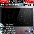 Devanti Electric Induction Cooktop 90cm Stove Cook Top 5 Zones Kitchen Cooker AU