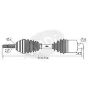GSP CV Shaft - CVS.DW01