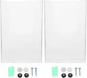 STOBOK 2pcs Wall-Mounted File Holder Transparent Document Organizer for Office Home Space-Saving Design Lightweight Easy to Move Practical Storage for Files and Documents