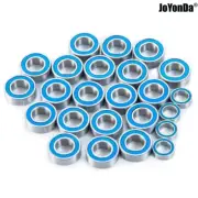 24pcs Blue Rubber Sealed Bearing Kits for RC Car Tamiya 1/10 Electric Clodbuster