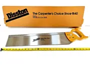 VTG Disston 4M 11 Point Mitre Box Saw Carpenters Miter Handsaw NOS 21" Blade