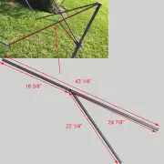 Coleman 10' x 10' New Style Shelter Canopy Gazebo PEAK TRUSS Bar W/Support Part