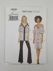 Vogue Sewing Pattern 9238 V9238 Misses Top Dress Pants Pattern Size 14-22 NEW