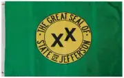 12x18 The Great Seal of State of Jefferson 100D Poly Nylon Boat Flag Banner