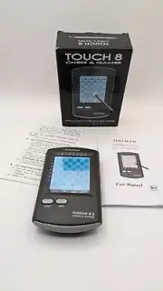Handheld Electronic Chess Board 8 in 1 Touch Game W/Stylus & Manual Backlit