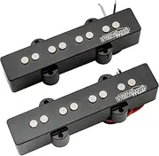 Wilkinson WOJB Vari Gauss Ceramic 4-String Jazz Bass Pickups Set for JB Style Electric Bass, Black