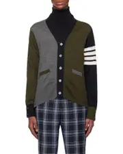 Thom Browne Colour-Block Knit Cardigan 3,5 multi-color