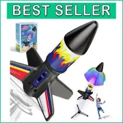 Eco-Friendly Model Rocket Launcher for Kids - Two Launch Heights & Parachute