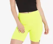 Volcom Bike Shorts Juniors Small Lived In Lounge 6 Inch Inseam Lime Yellow